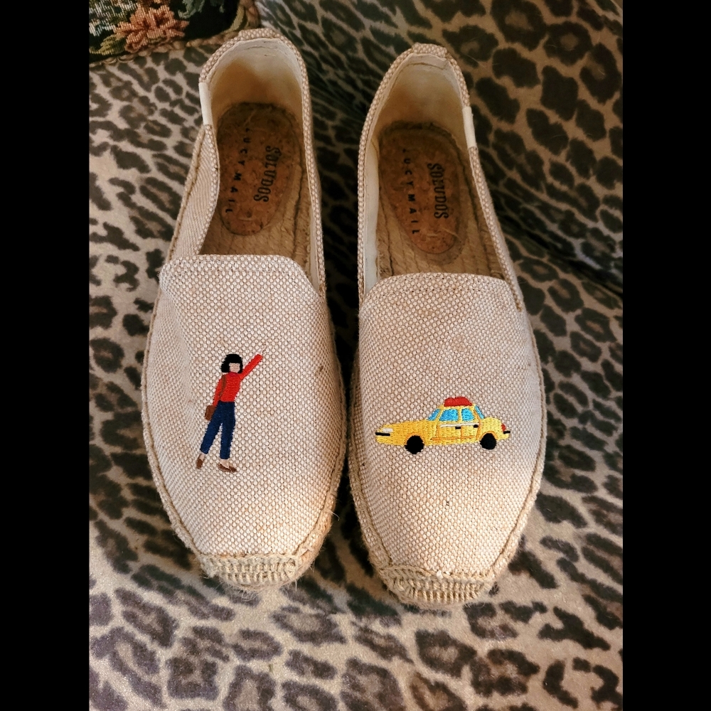 Soludos Lucy Mail Taxi Espadrilles Size 8